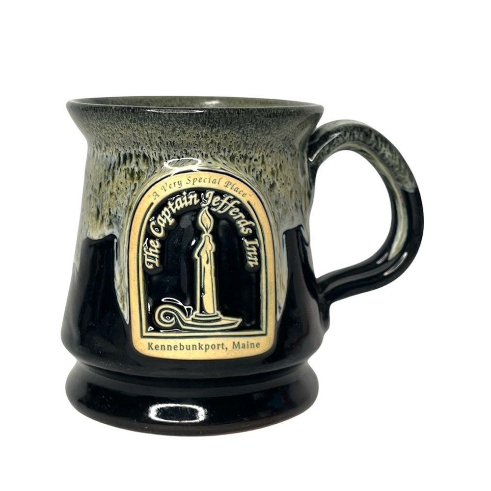 Deneen Pottery Set Hand Thrown Coffee Mugs Georgian House Captain Jefferds Inn - Picture 9 of 16